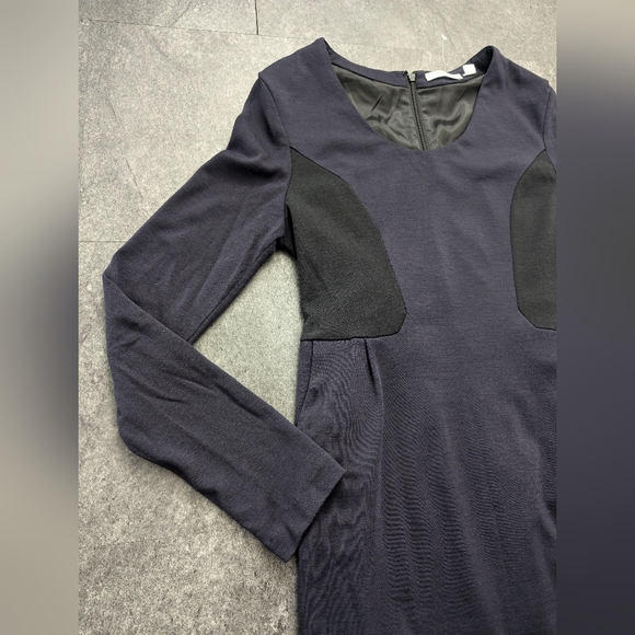 Country road purple and black long sleeve wool dress Size large - Picture 2 of 9